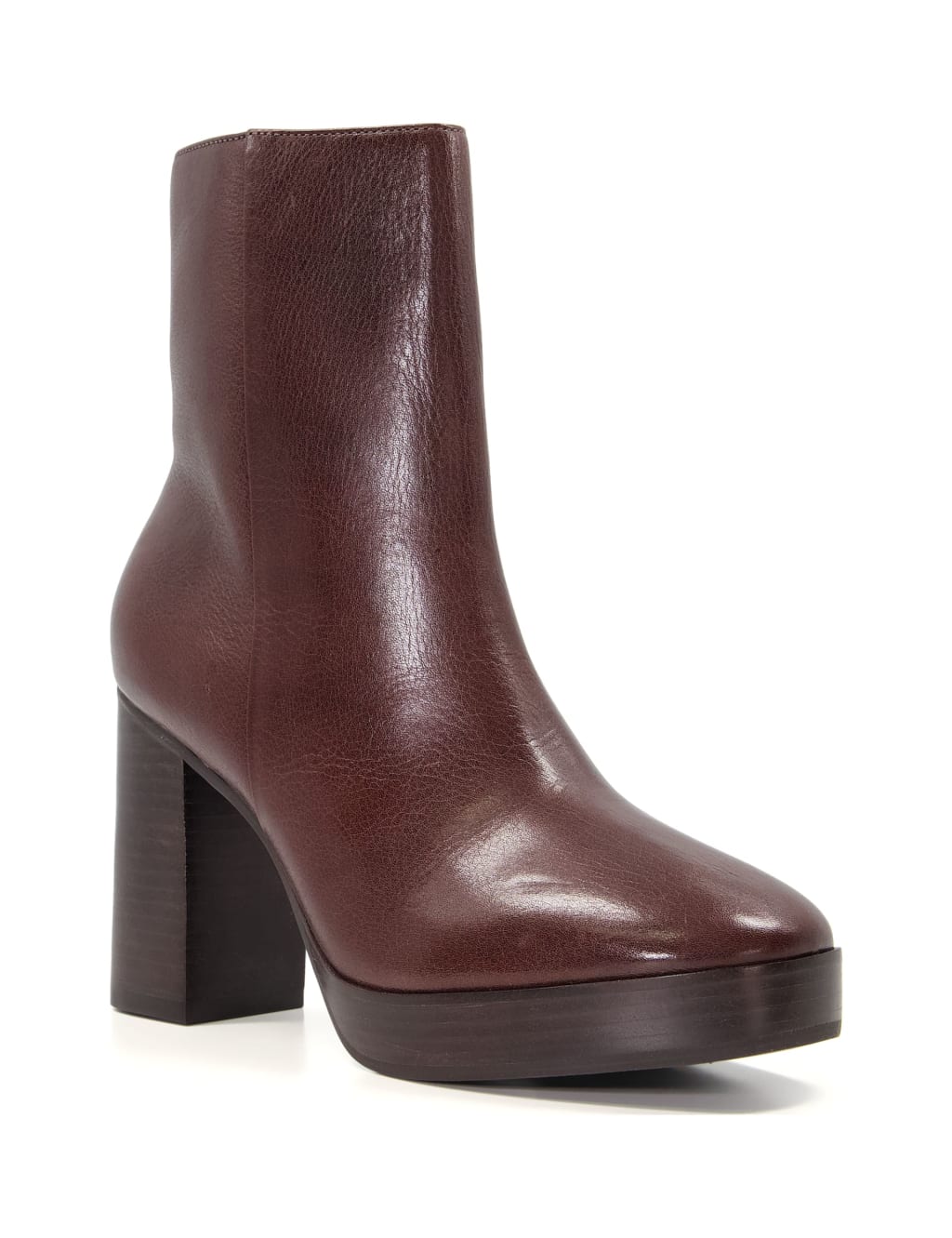 Leather Block Heel Ankle Boots image 2