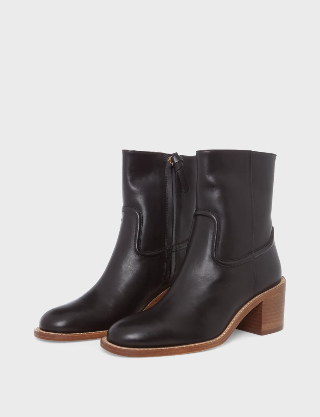 m and s black ankle boots