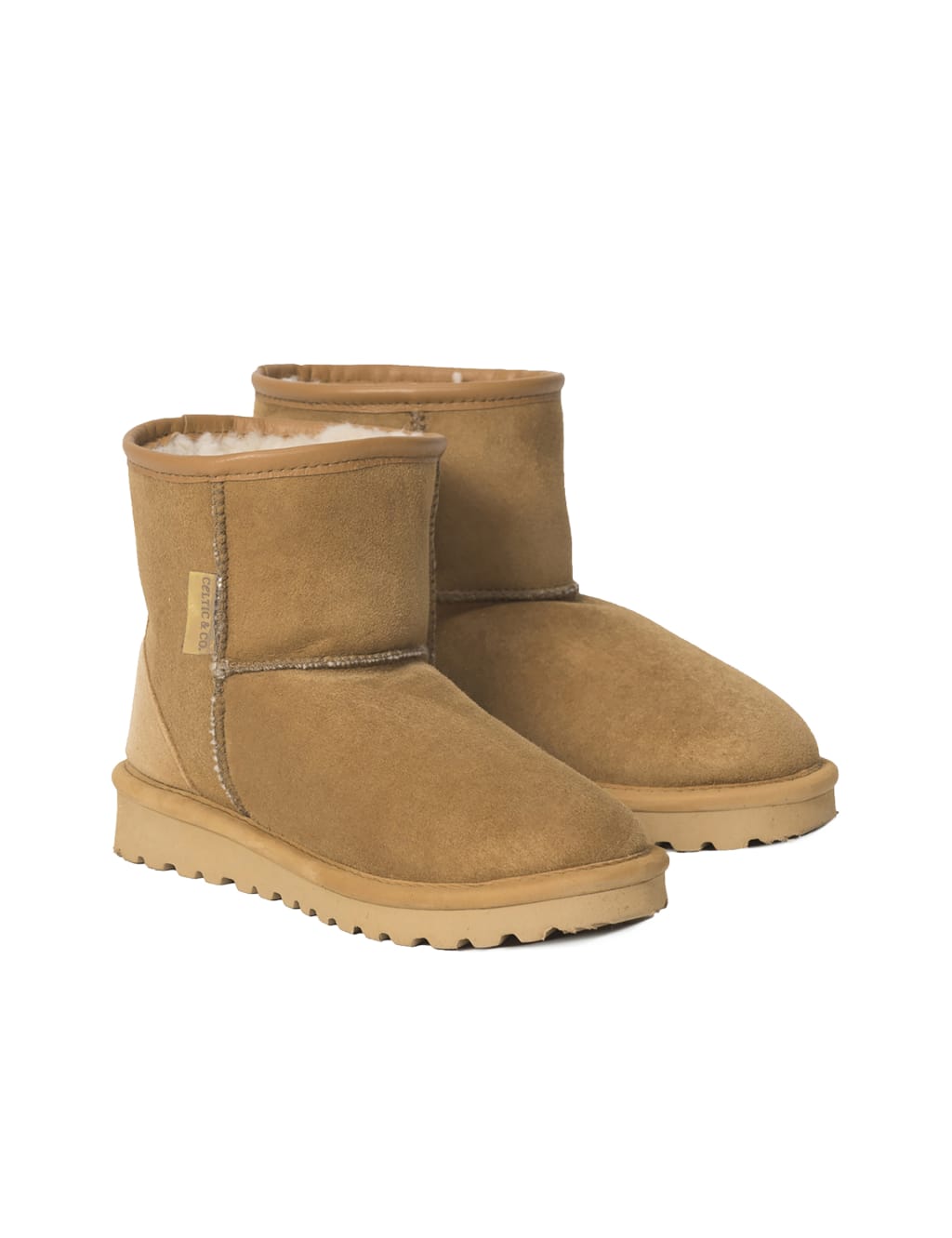 Sheepskin Flat Ankle Boots image 2