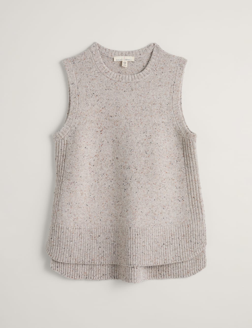 Wool Rich Crew Neck Knitted Vest image 2
