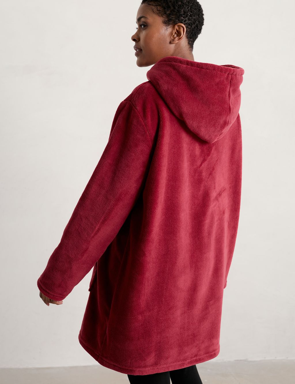 Cosy Relaxed Longline Lounge Hoodie image 3