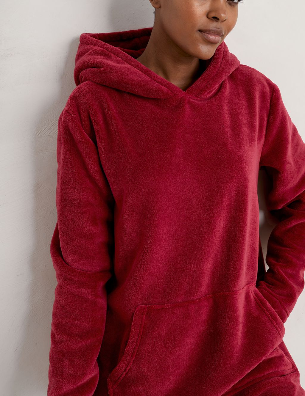 Cosy Relaxed Longline Lounge Hoodie image 4