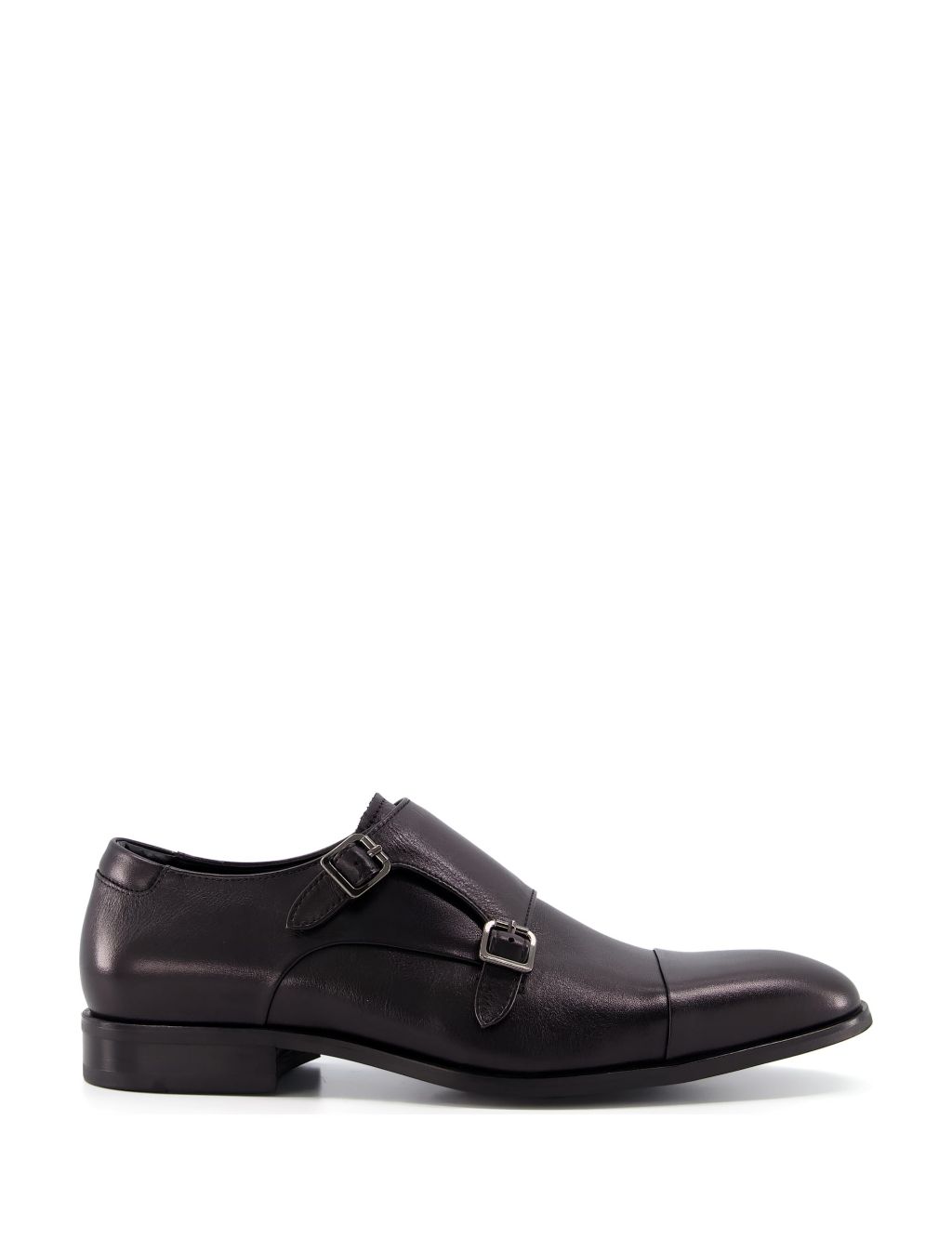 Leather Double Monk Strap Shoes image 1