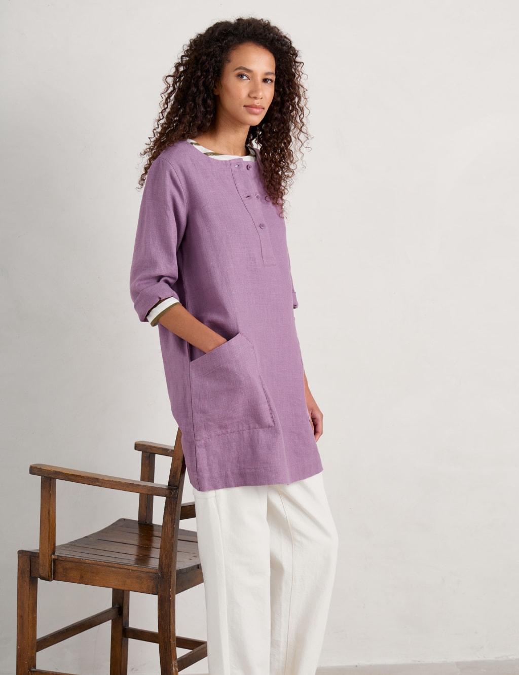 Ma196 Purple One Shoulder Top main image 1