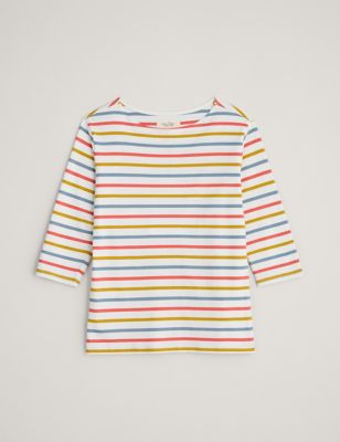Pure Cotton Striped Relaxed T-Shirt