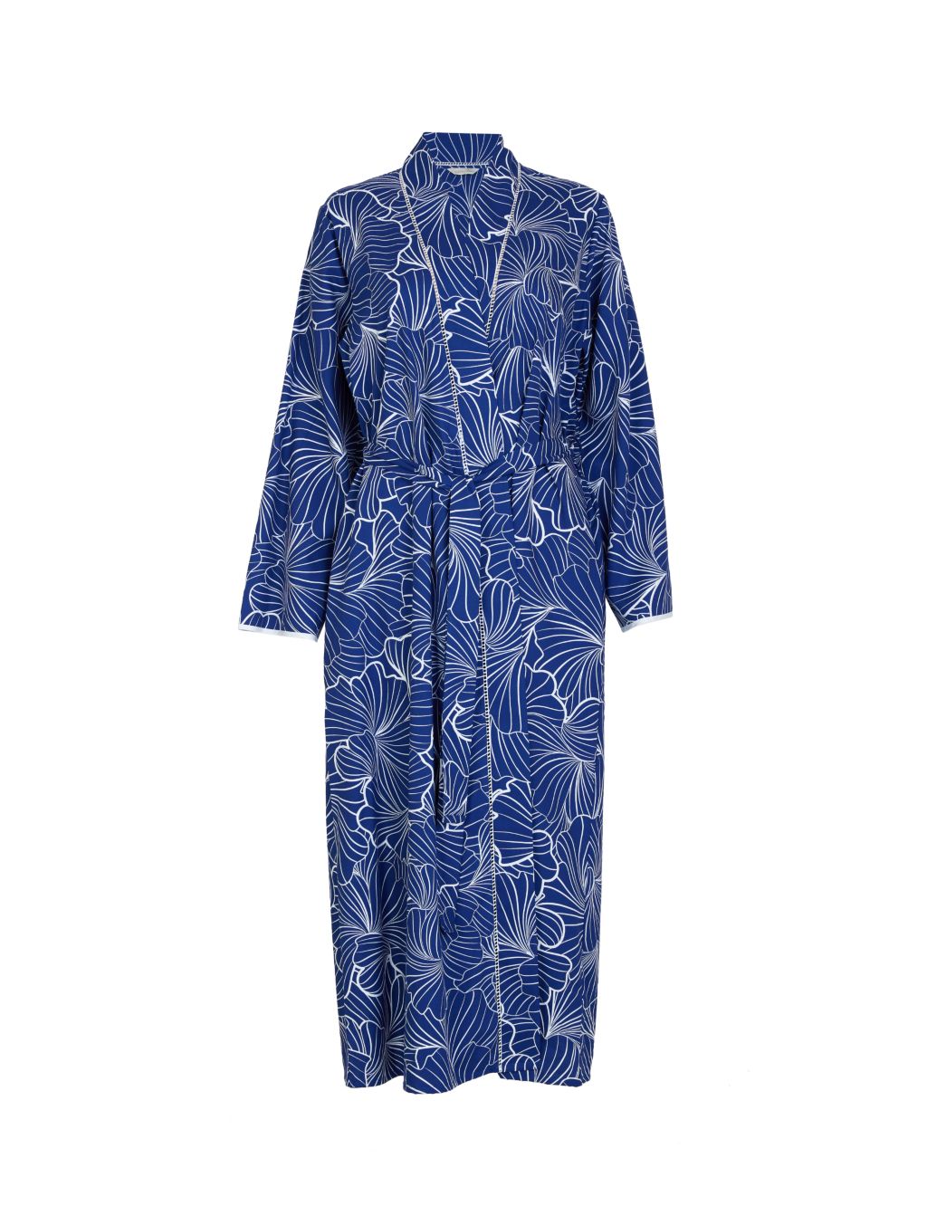 Cotton Modal Shell Print Dressing Gown image 2
