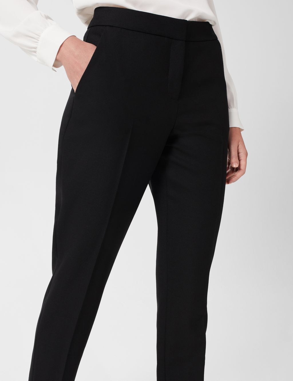 Wool Blend Tapered Trousers image 3