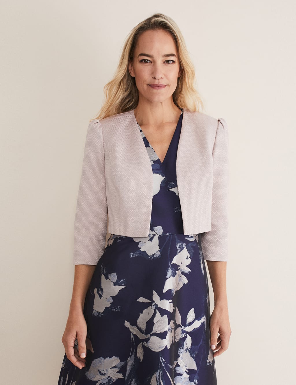 Textured Cropped Jacket image 1