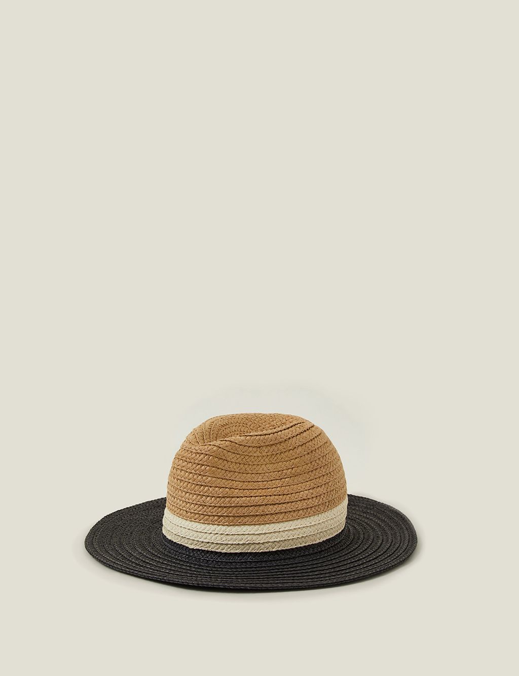 Straw Weave Fedora Hat