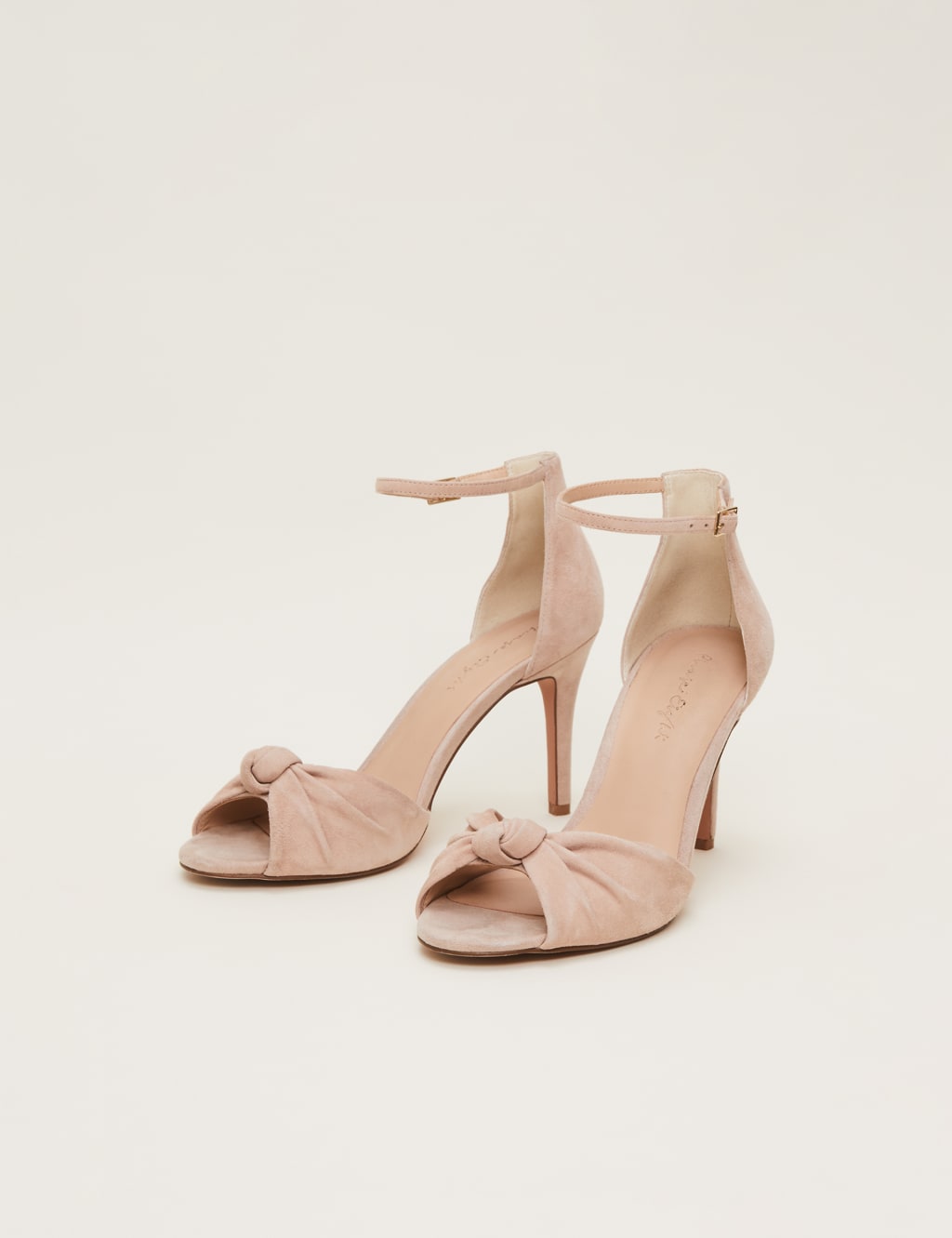 Suede Ankle Strap Stiletto HeelSandal image 1
