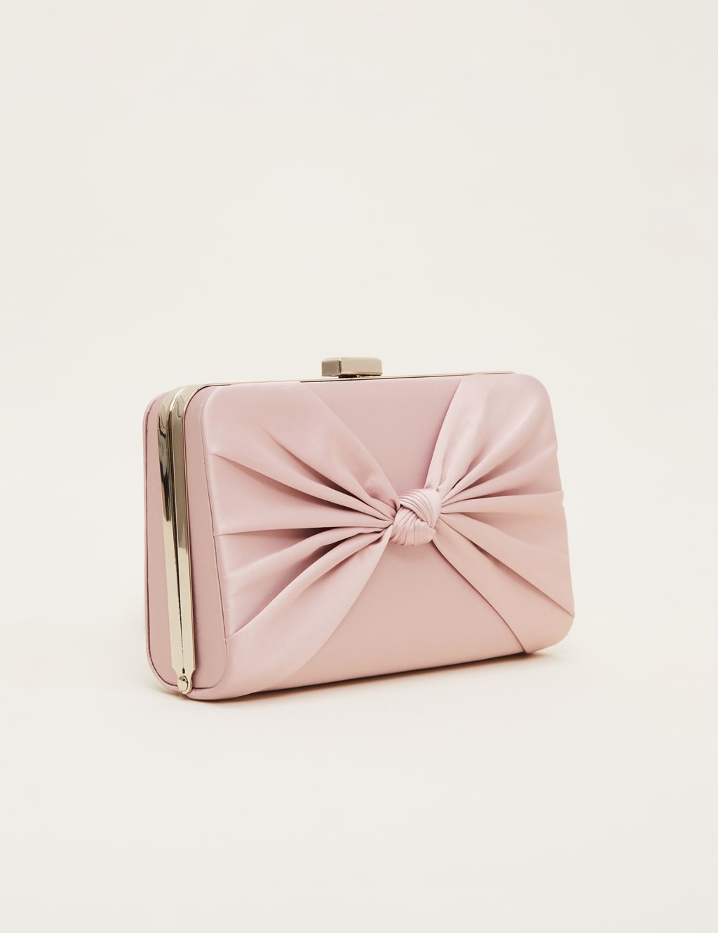 Satin Chain Strap Clutch Bag image 2