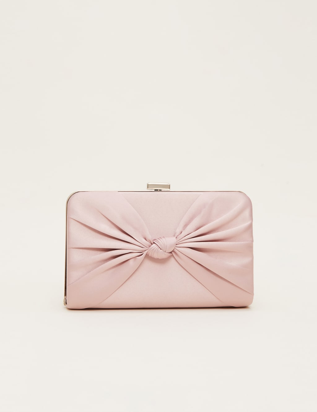 Satin Chain Strap Clutch Bag image 2