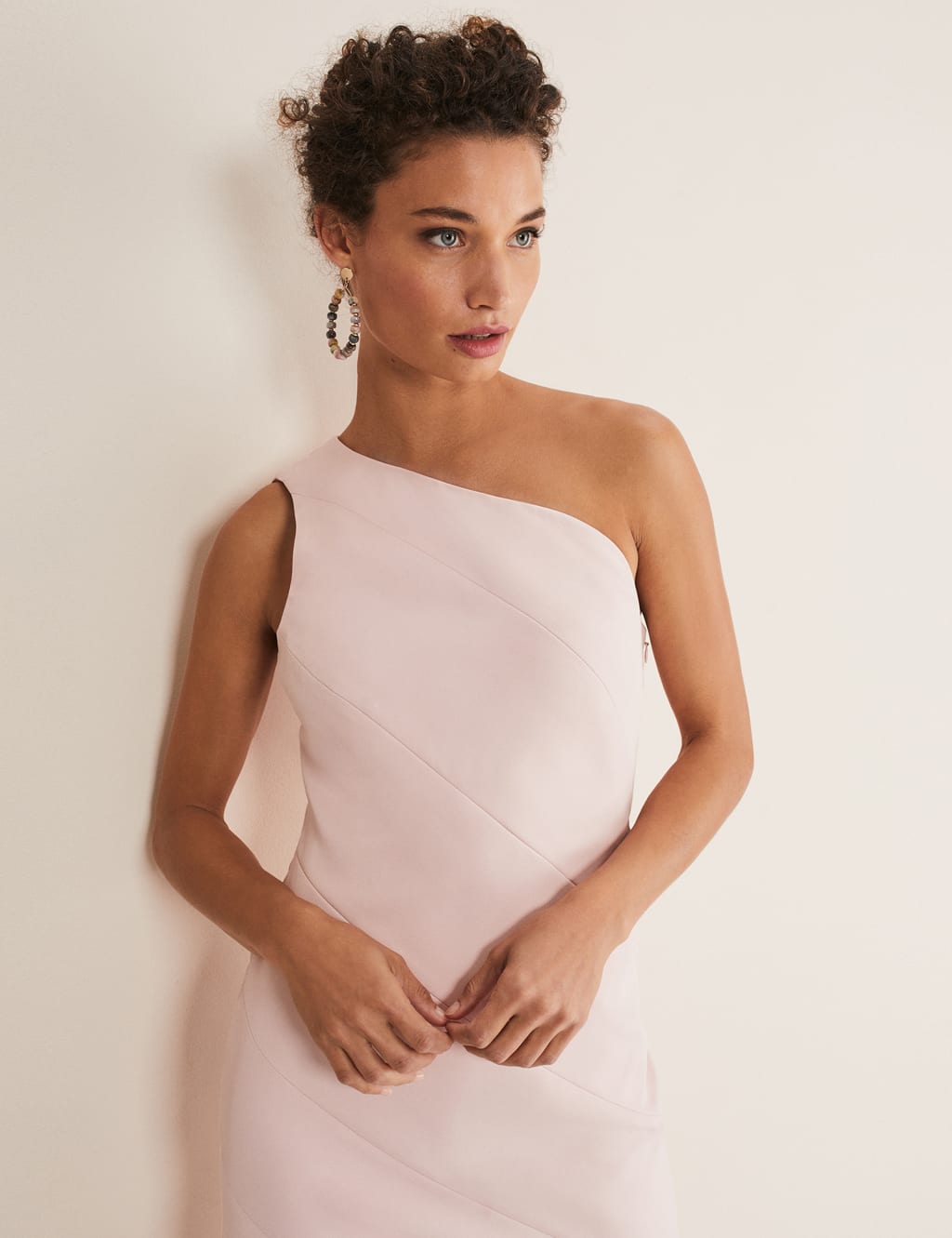 One Shoulder Midi Tea Dress image 2