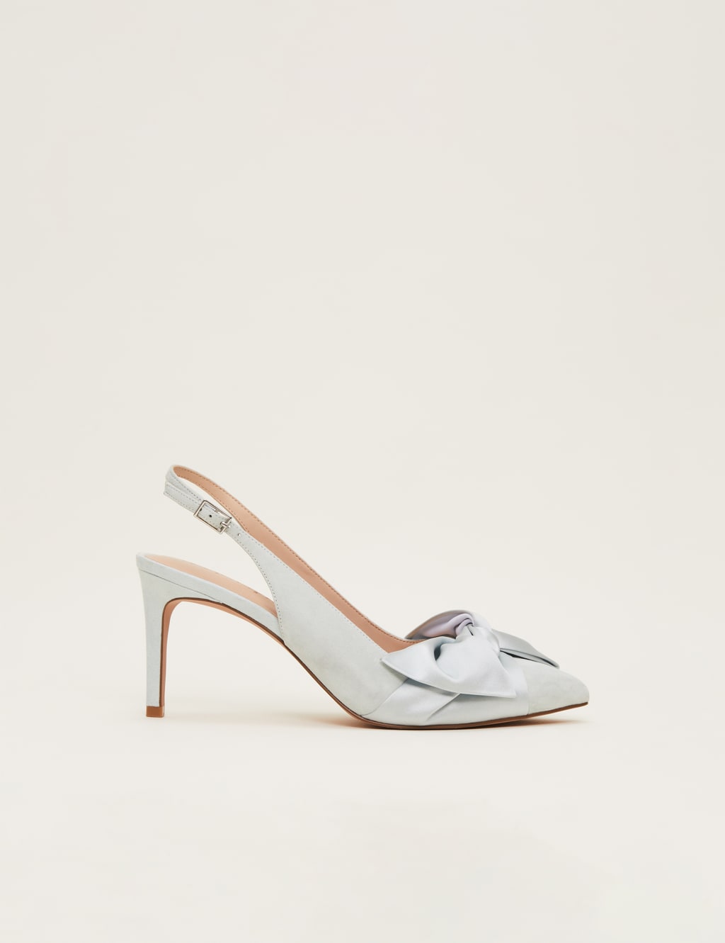 Suede Stiletto Heel Slingback Shoes image 1
