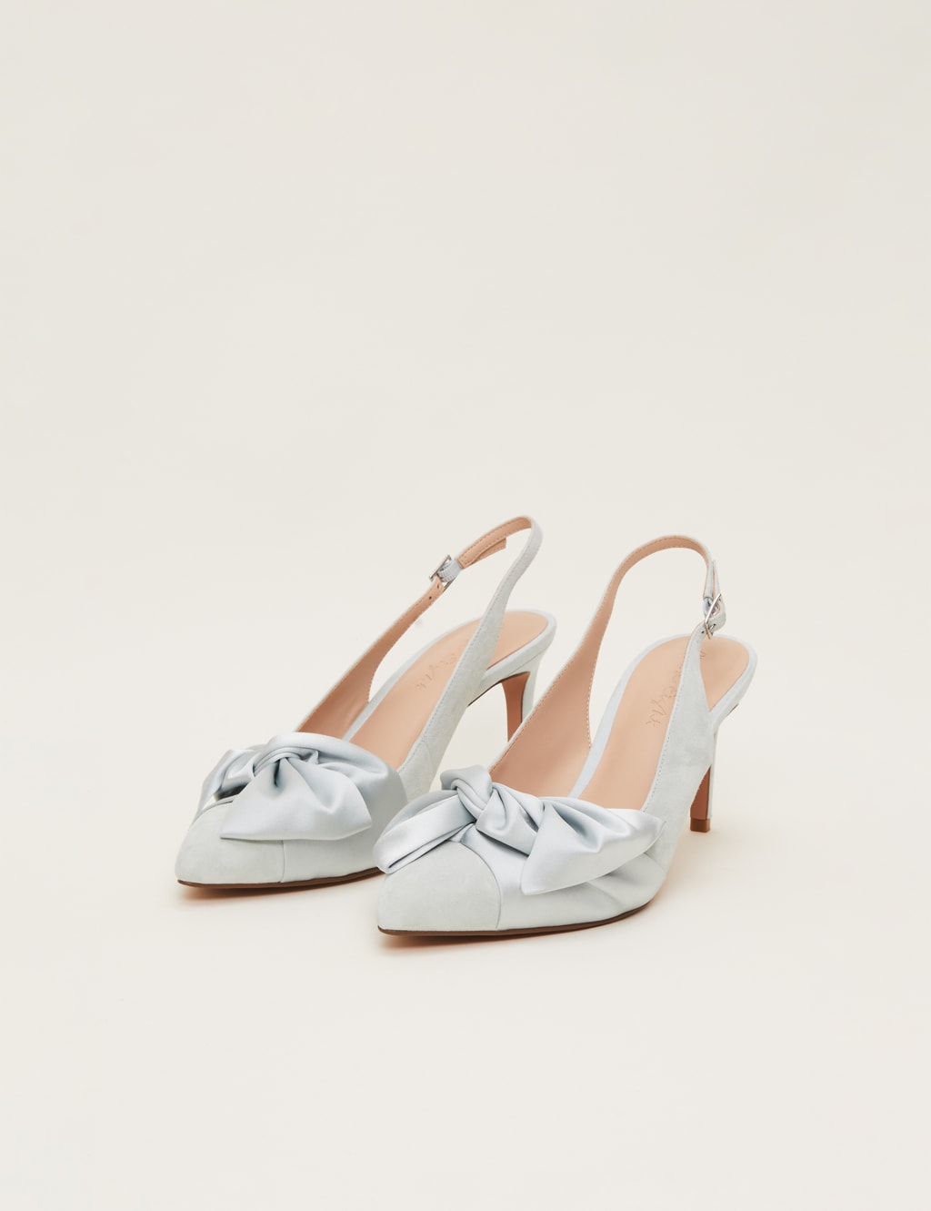 Suede Stiletto Heel Slingback Shoes image 2