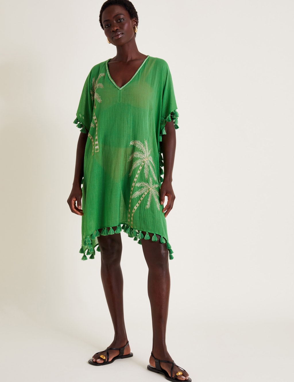 m&s beach dresses South Beach X Miss Molly mesh maxi beach summer dress in abstract print