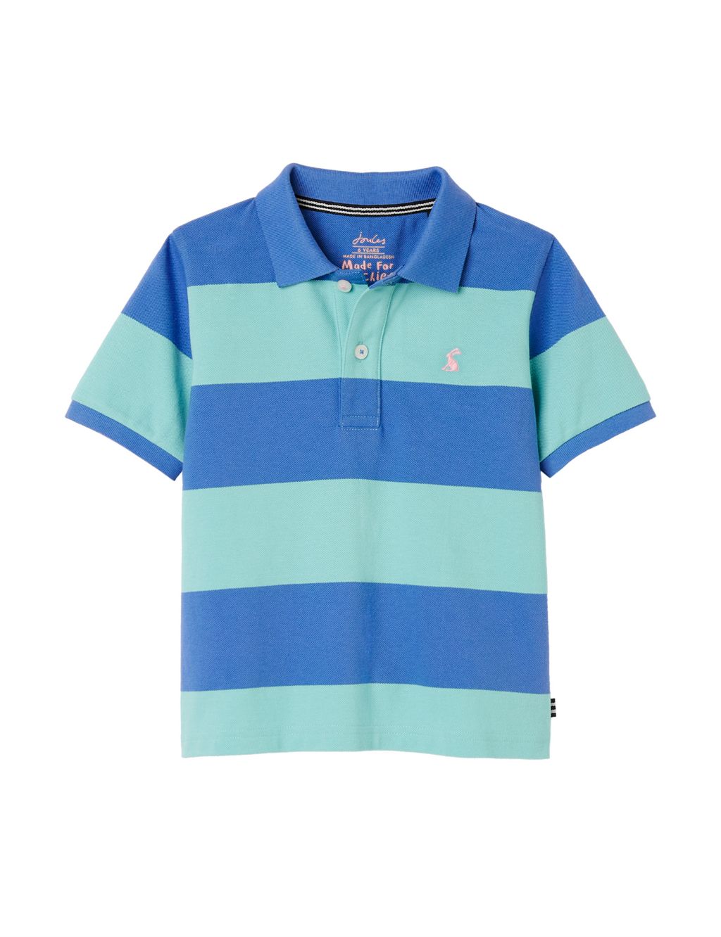 Cotton Rich Striped Polo Shirt (2-12 Yrs) image 1