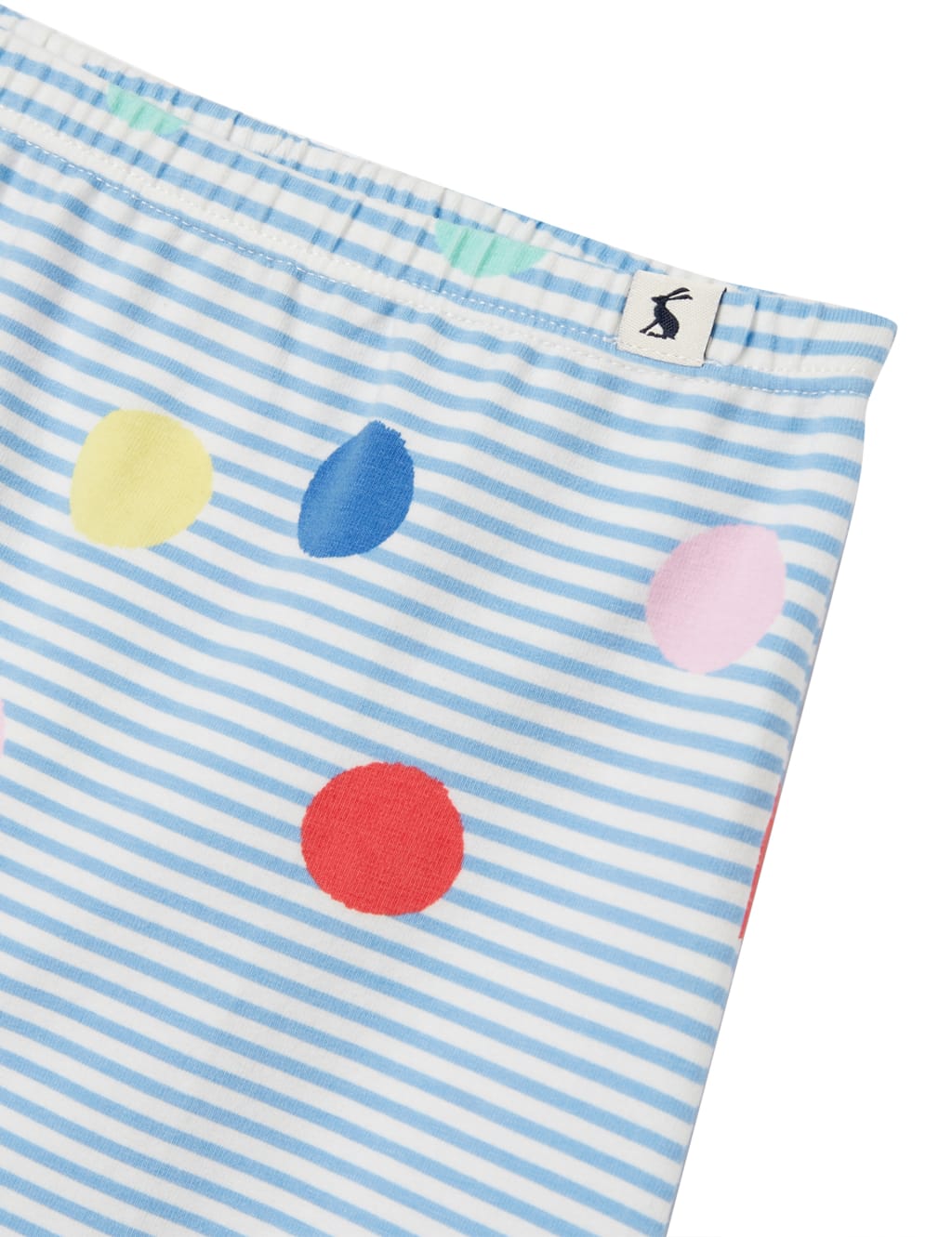 Pure Cotton Striped Spot Leggings (0-3 Yrs) image 2