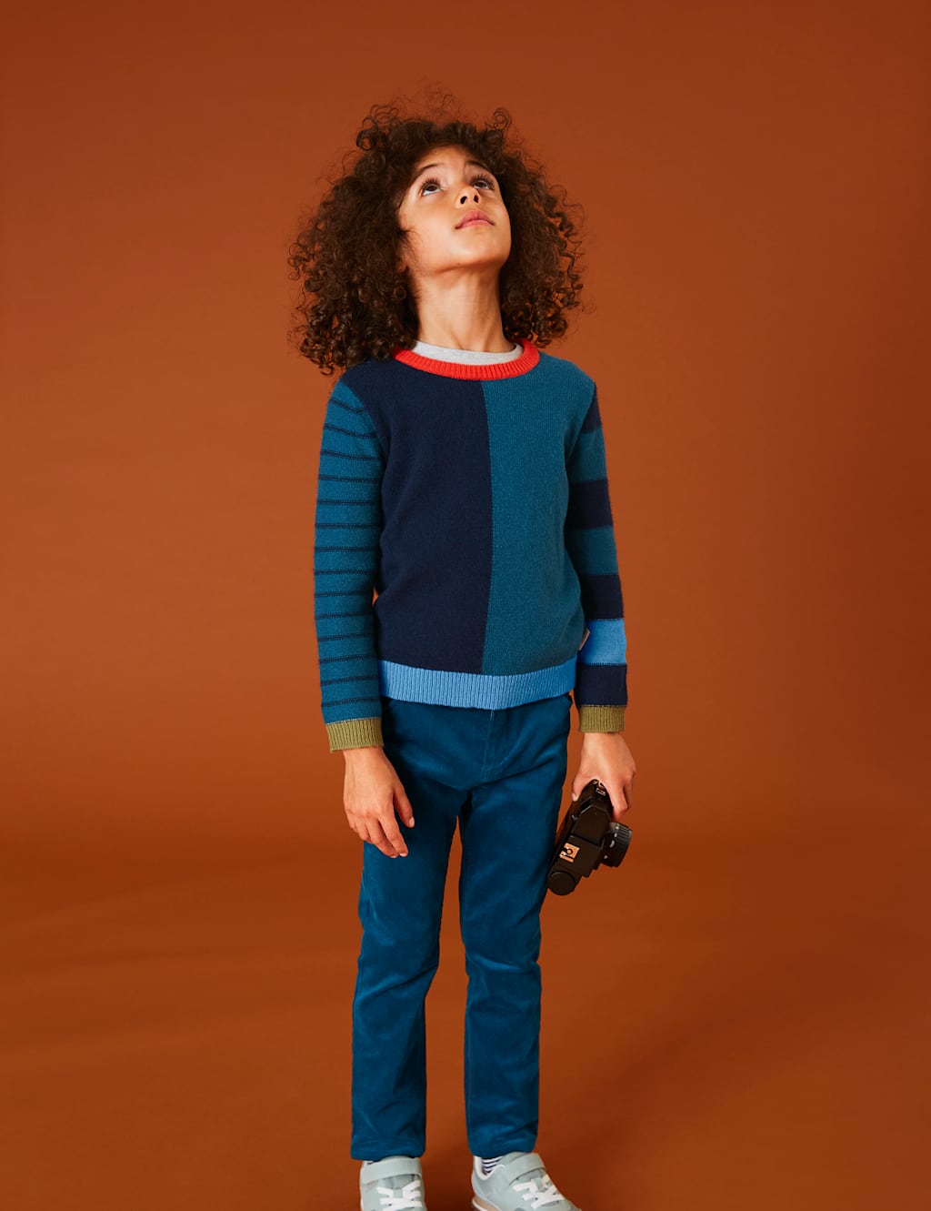 Cotton Rich Striped Jumper (3-10 Yrs) image 3