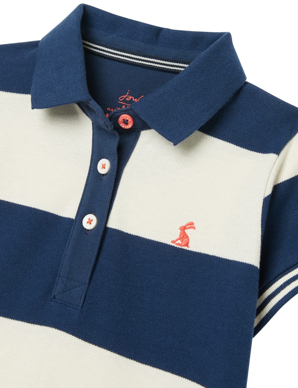 Pure Cotton Striped Tiered Polo Dress (2-12 Yrs) image 2