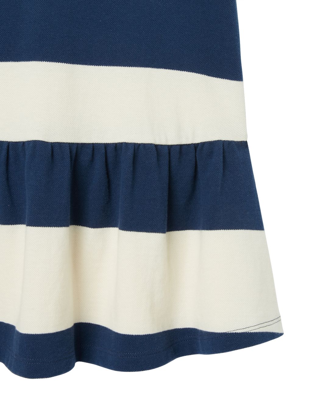 Pure Cotton Striped Tiered Polo Dress (2-12 Yrs) image 4