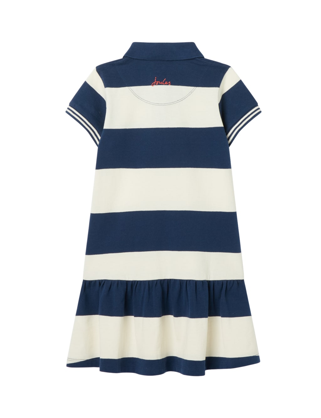 Pure Cotton Striped Tiered Polo Dress (2-12 Yrs) image 5