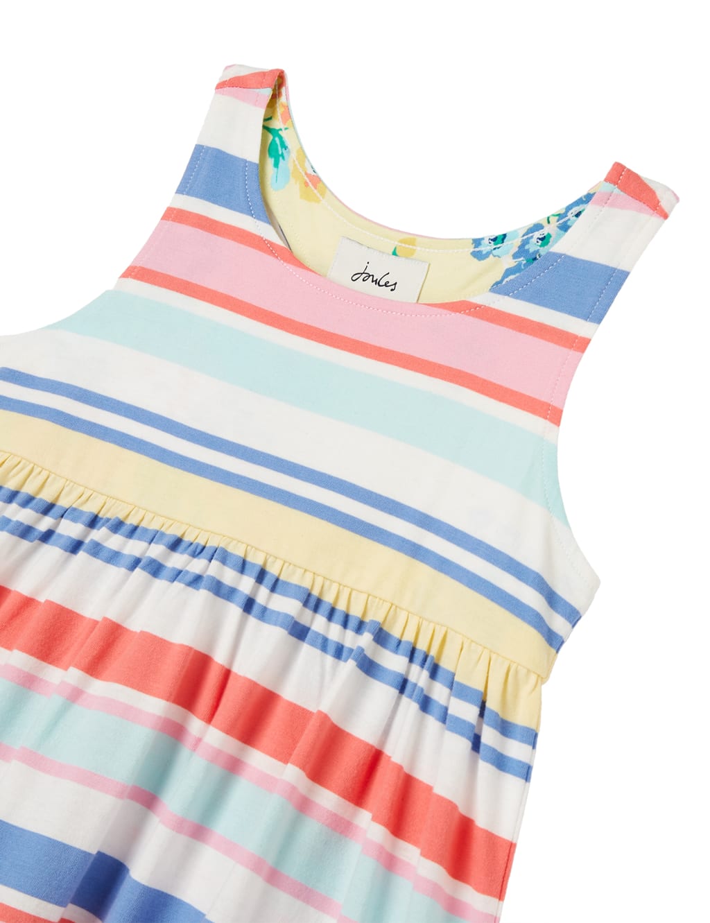 Pure Cotton Striped Tiered Dress (2-12 Yrs) image 2