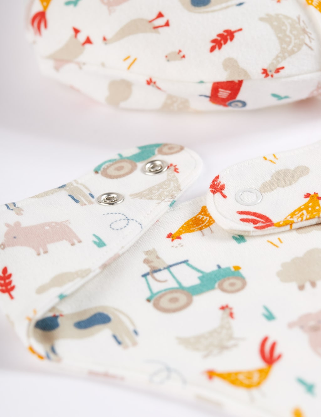 4pc Organic Cotton Farmyard Print Gift Set (0-4 Yrs) image 2