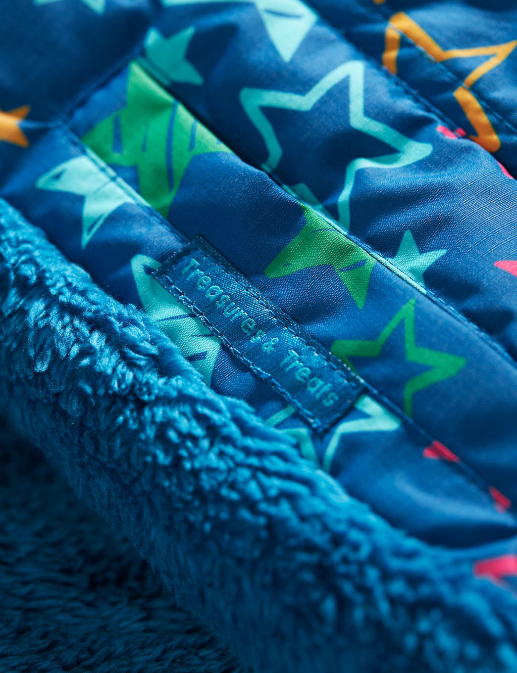 Hooded Padded Star Print Snow & Ski Jacket (1-10 Yrs) image 6