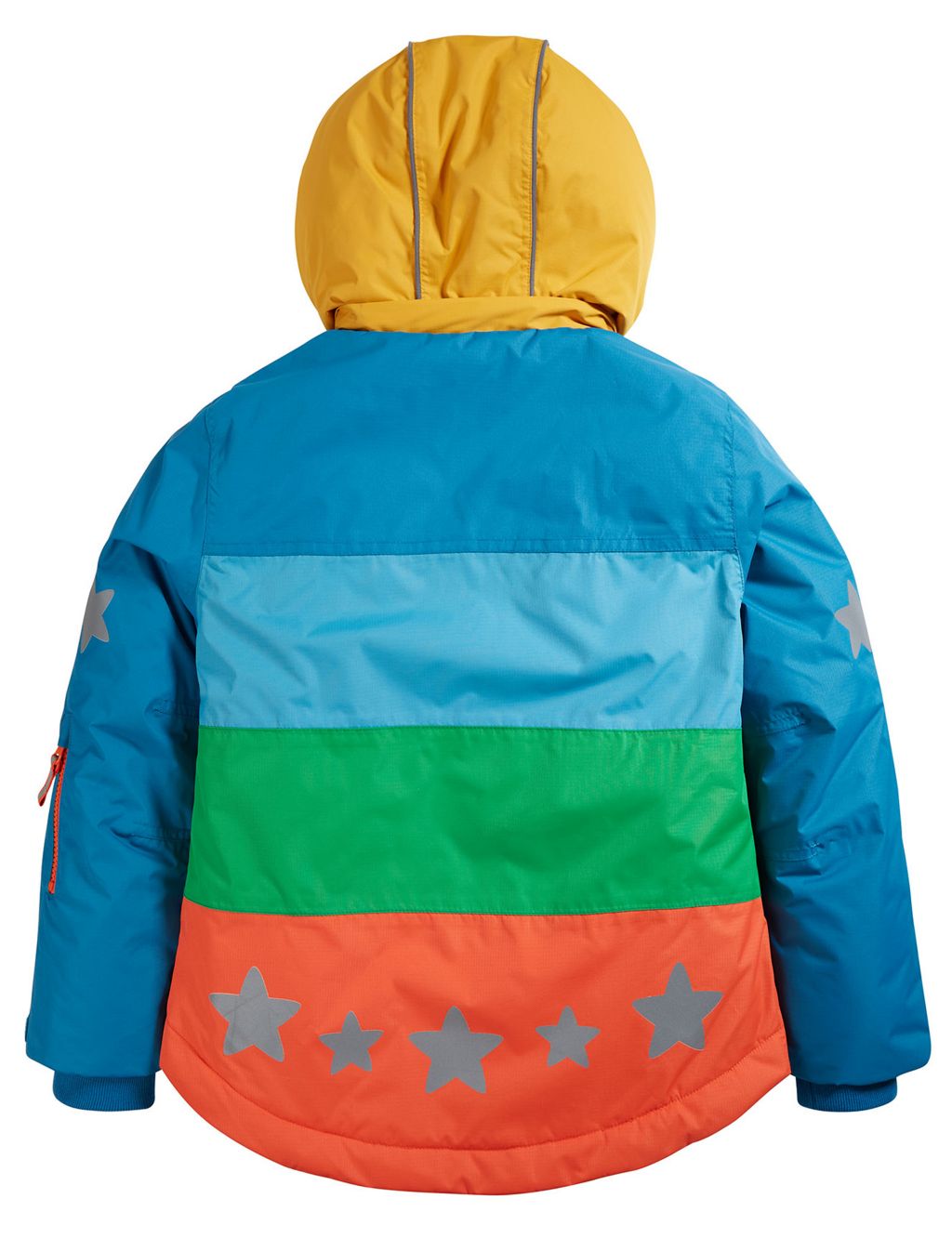 Hooded Striped Snow & Ski Jacket (1-10 Yrs) image 3