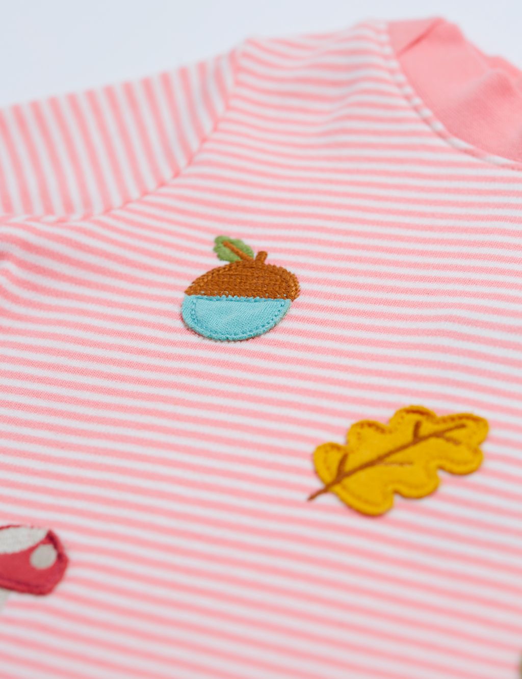Organic Cotton Striped Embroidered Top (0-4 Yrs) image 2