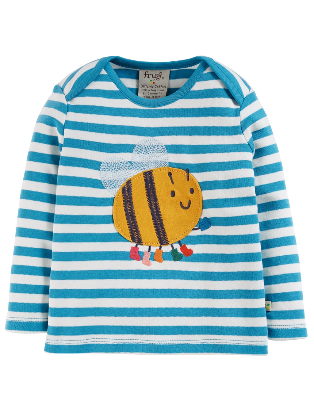 Organic Cotton Striped Appliqué Top image 1
