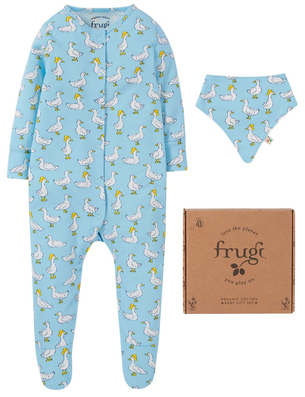2pc Organic Cotton Sleepsuit Outfit (0-12 Mths)