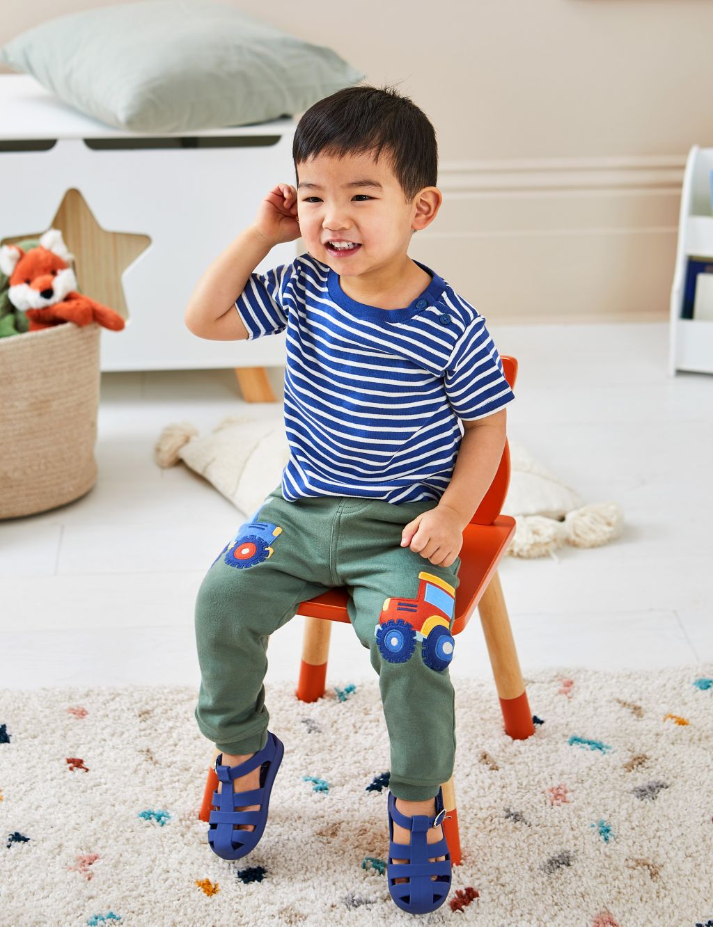 Pure Cotton Tractor Joggers (6 Mths-5 Yrs)