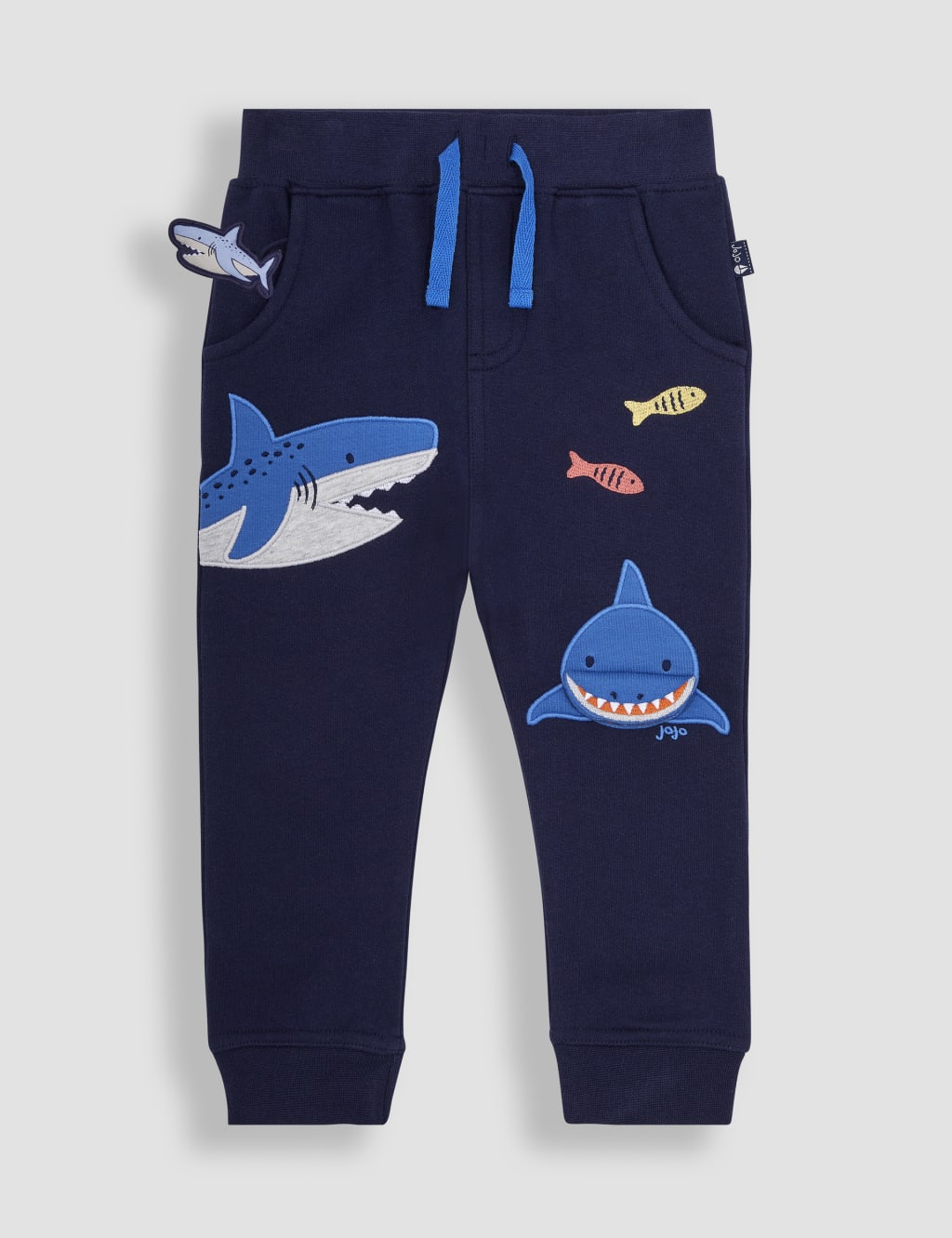 Pure Cotton Shark Joggers (6 Mths-5 Yrs)