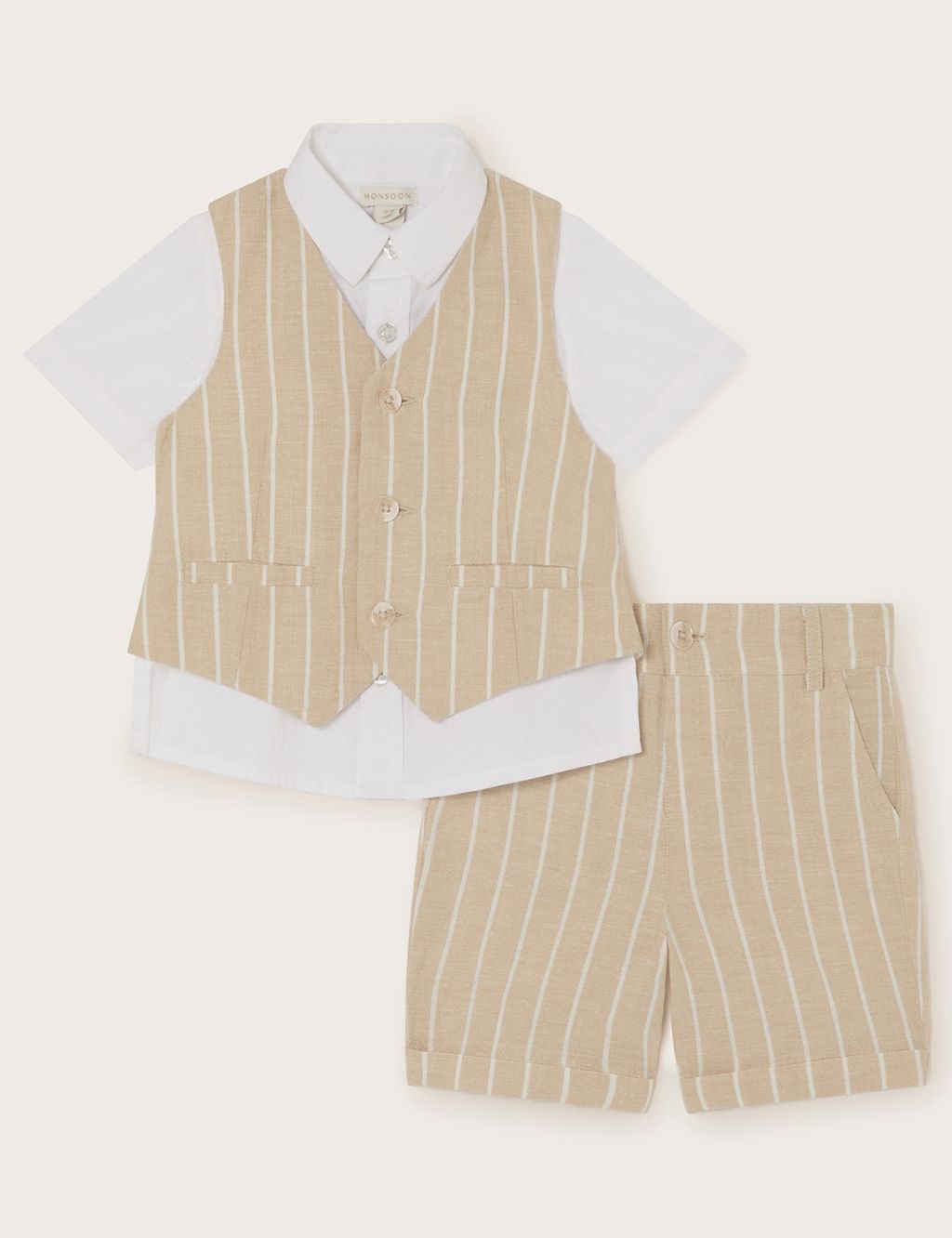 3pc Cotton Rich Striped Outfit (6 Mths - 11 Yrs)