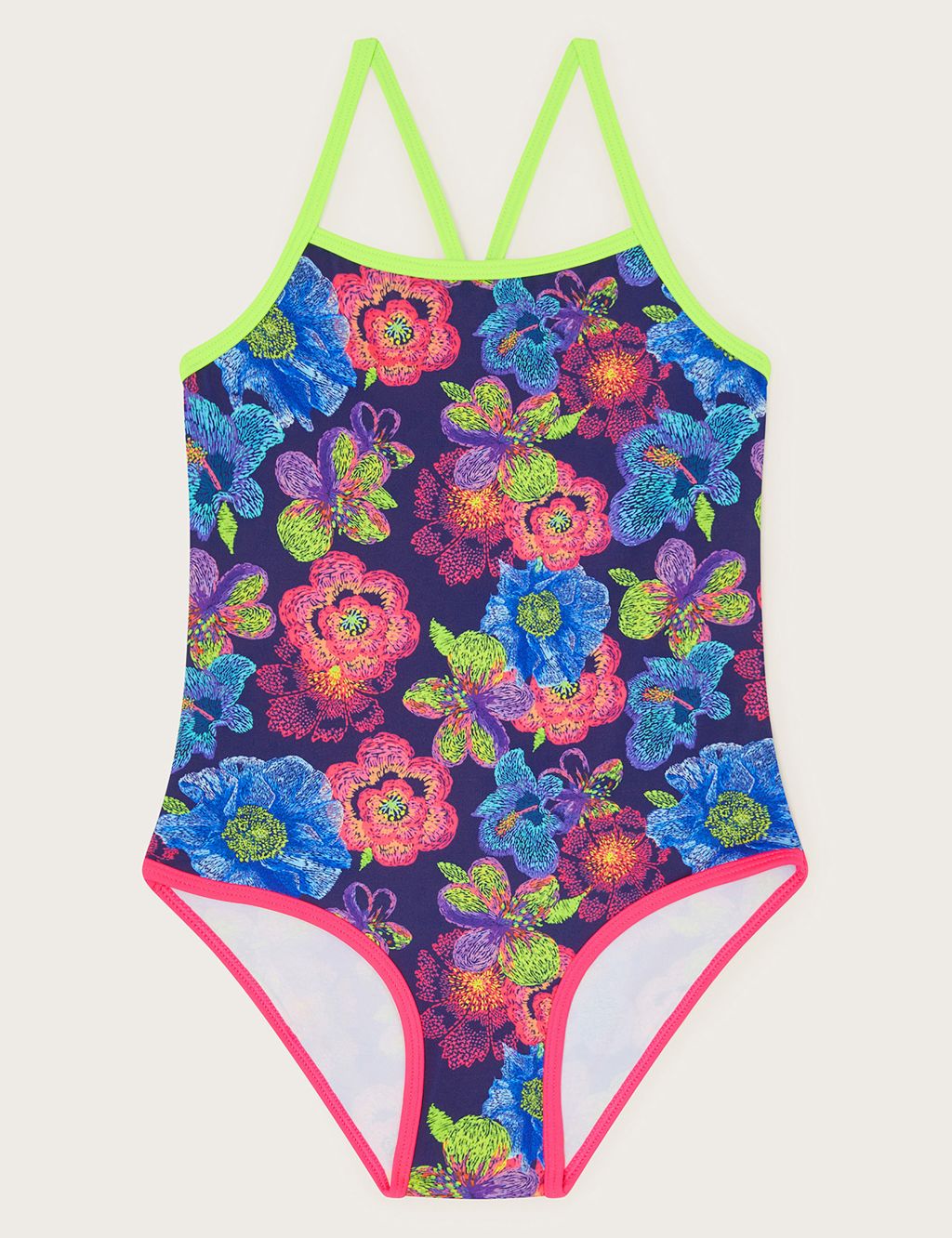 Floral Swimsuit (3-15 Yrs)