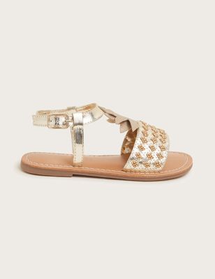 Monsoon Girls Pineapple Sandals (9 Small - 4 Large) - Gold, Gold