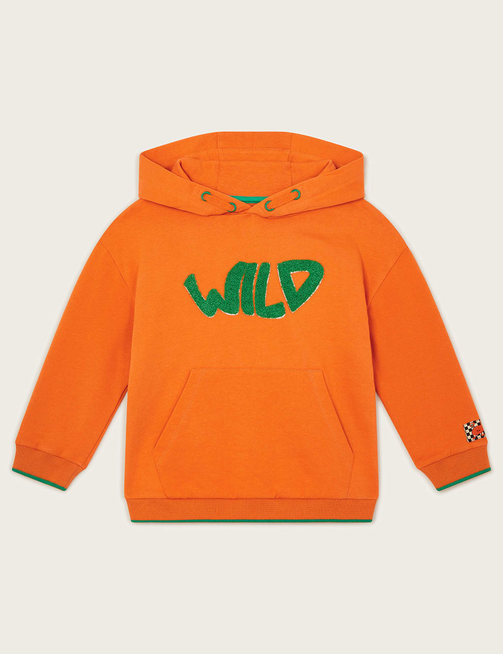 Pure Cotton Wild Slogan Hoodie (3-13 Yrs)