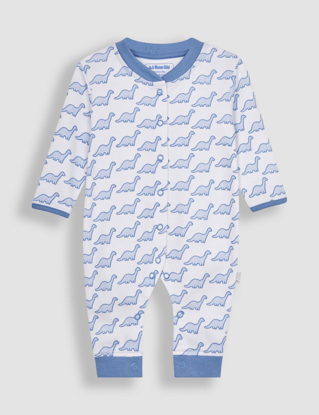 Pure Cotton Dinosaur Sleepsuit (7lbs-12 Mths)
