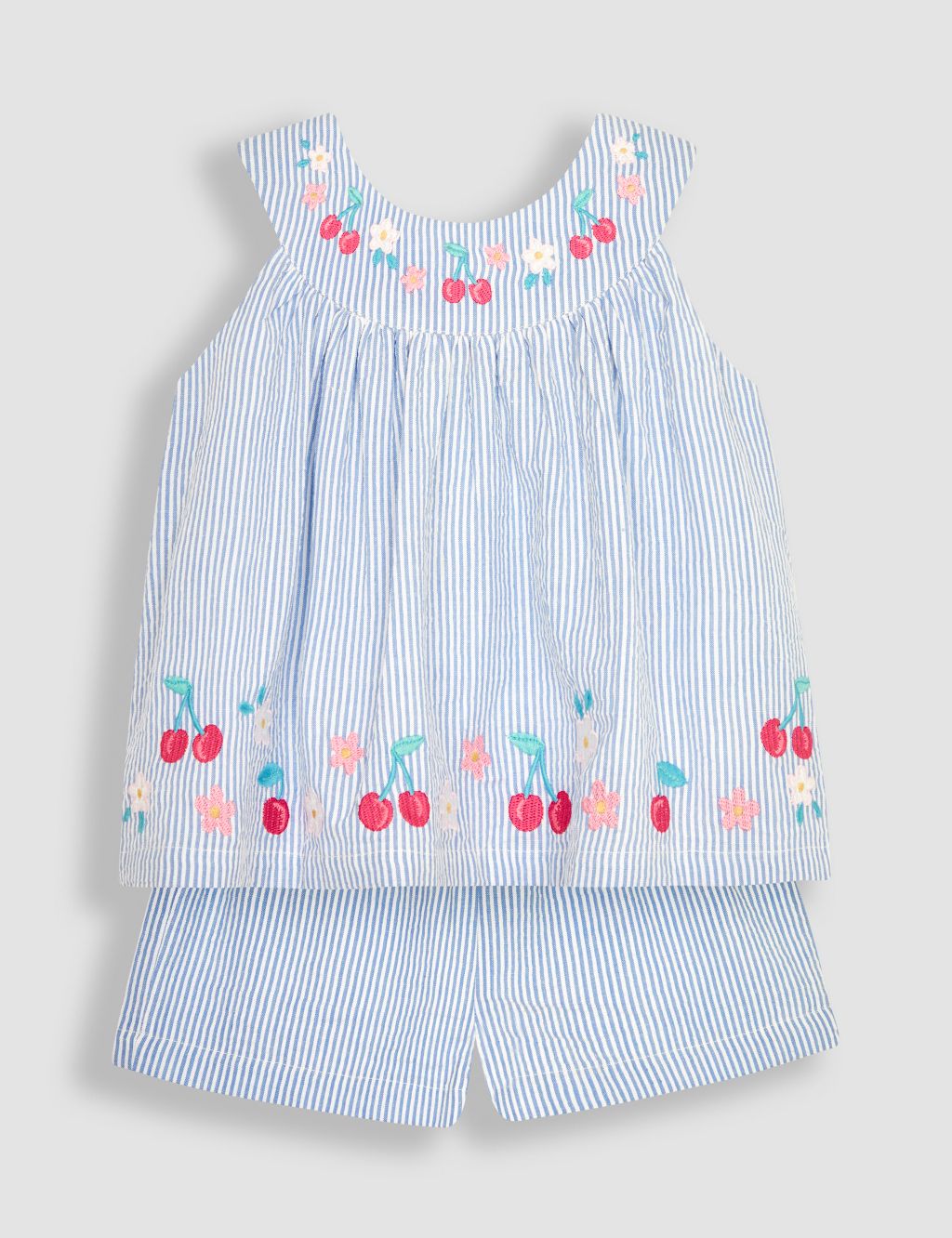 2pc Pure Cotton Cherry Outfit (6 Mths-7 Yrs)