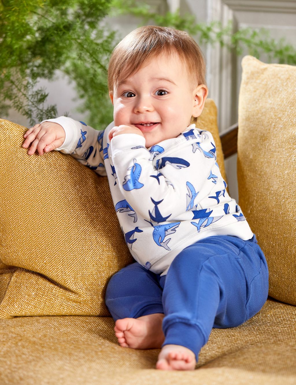 2pc Pure Cotton Shark Outfit (6 Mths-5 Yrs)