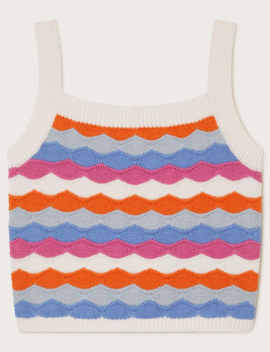 Pure Cotton Striped Knitted Top (3-13 Yrs)