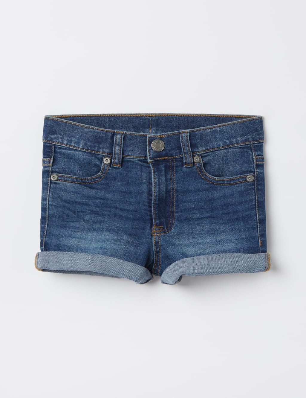 Girls' Denim Knee-Length Shorts