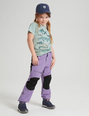 Polarn O. Pyret Girls Waterproof Trousers (2-10 Yrs) - 3-4 Y - Purple, Purple