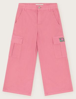 Monsoon Girl's Cargo Trousers (3-13 Yrs) - 13y - Pink, Pink