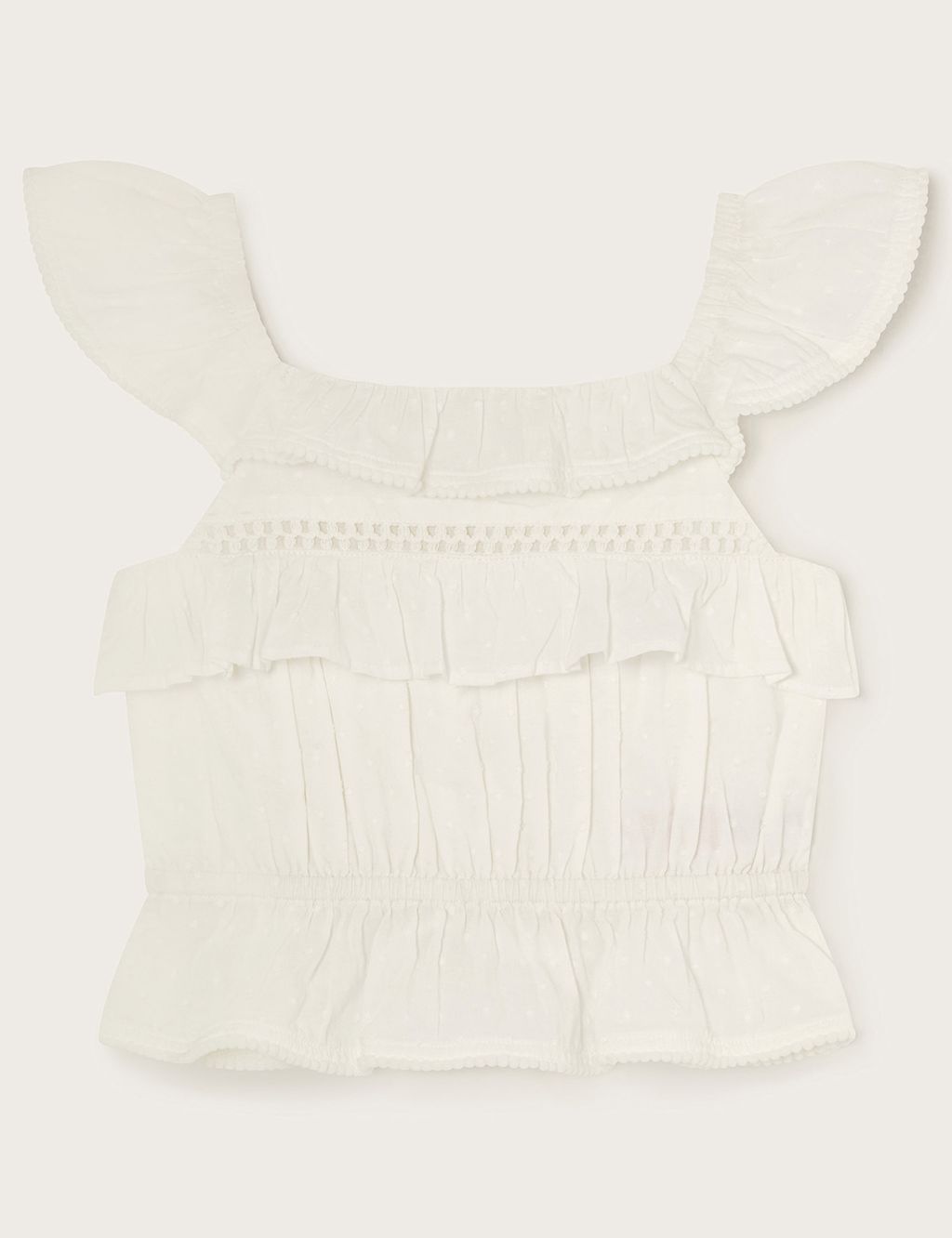 Pure Cotton Frill Top (3-13 Yrs)