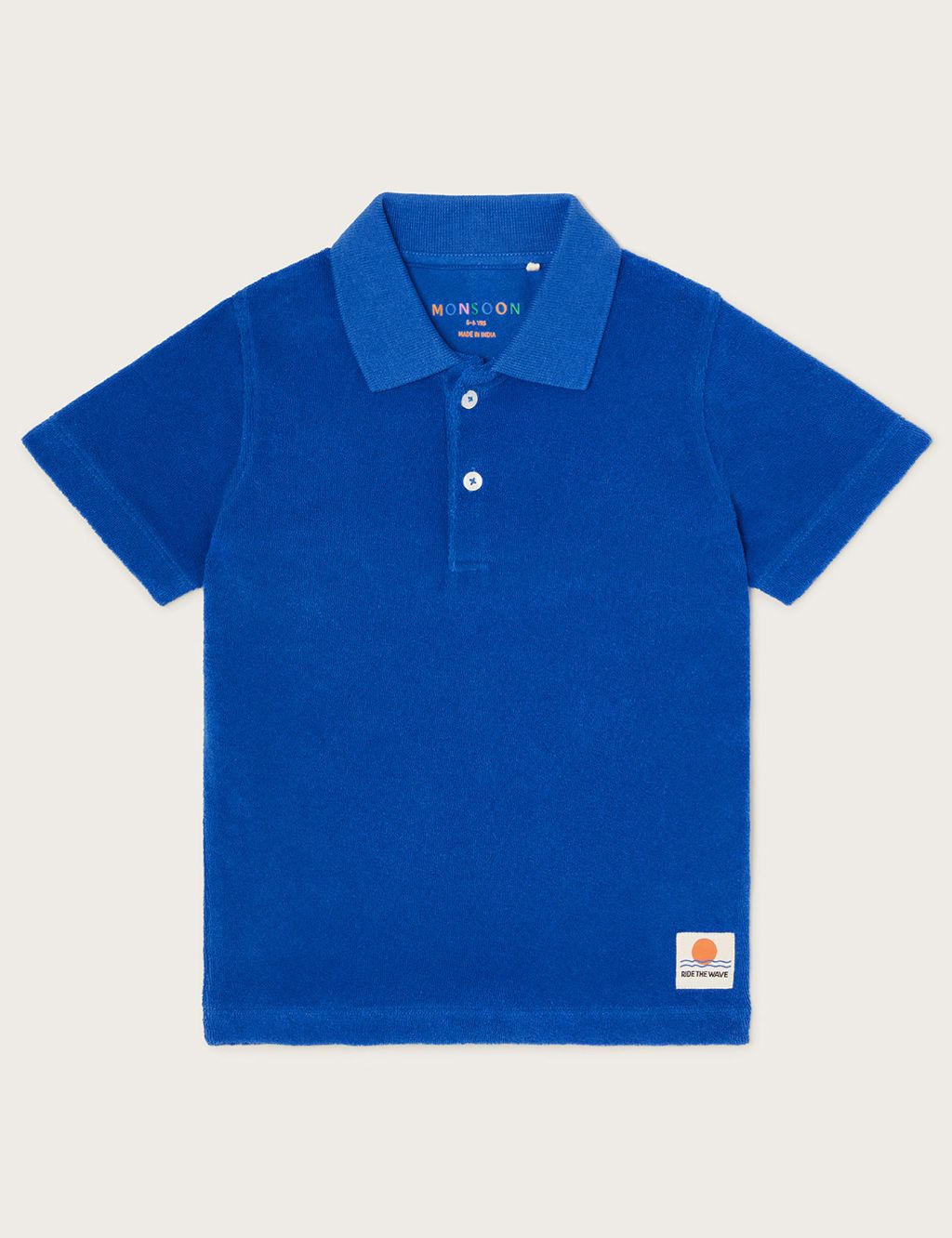 Pure Cotton Towelling Polo Shirt (3-13 Yrs)