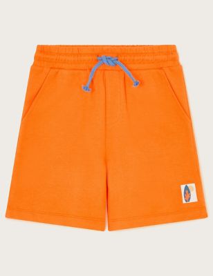 Monsoon Boys Pure Cotton Shorts (3-13 Yrs) - 3-4 Y - Orange Mix, Orange Mix