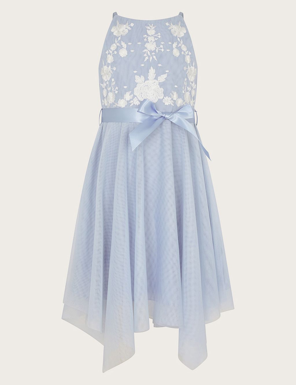 Floral Embroidered Tulle Occasion Dress (2-13 Yrs)
